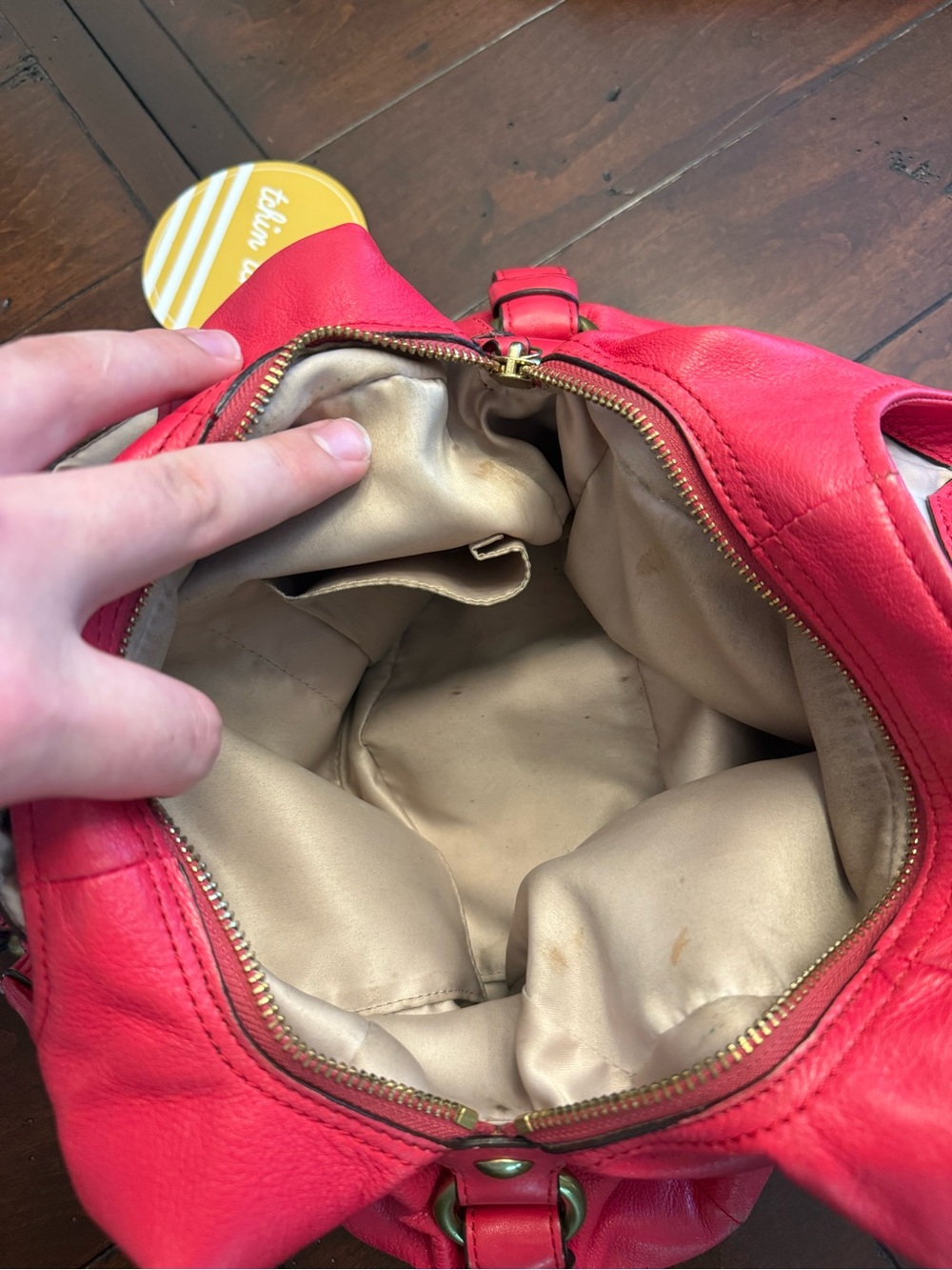 Coach Y2K/Hobo Madison Shoulder Bag Red USED - Picture 11 of 16